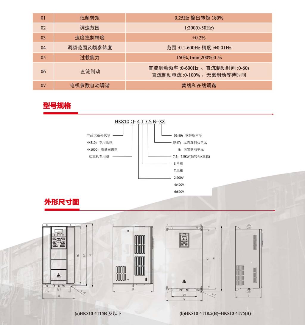 HK810系列起重专用变频器